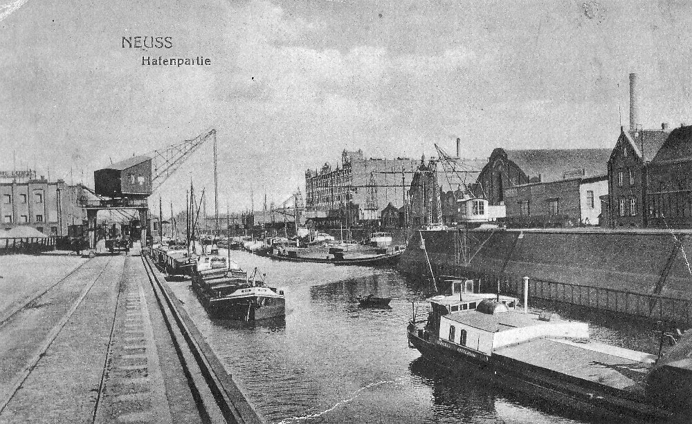 02 - Neuss Hafen (Poststempel 1918)